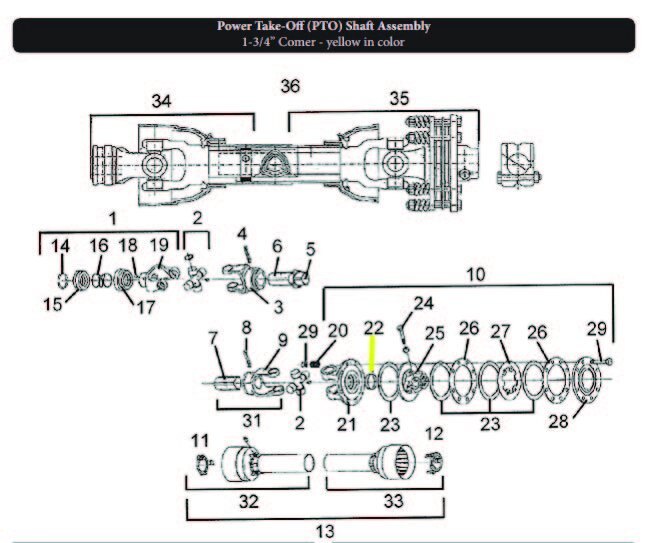 J&M Comer Slip Clutch Bushing (Flanged Yoke)