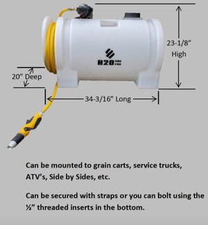 H20 40 USG Fire Pro Water & Foam Dispensing Fire Suppression System
