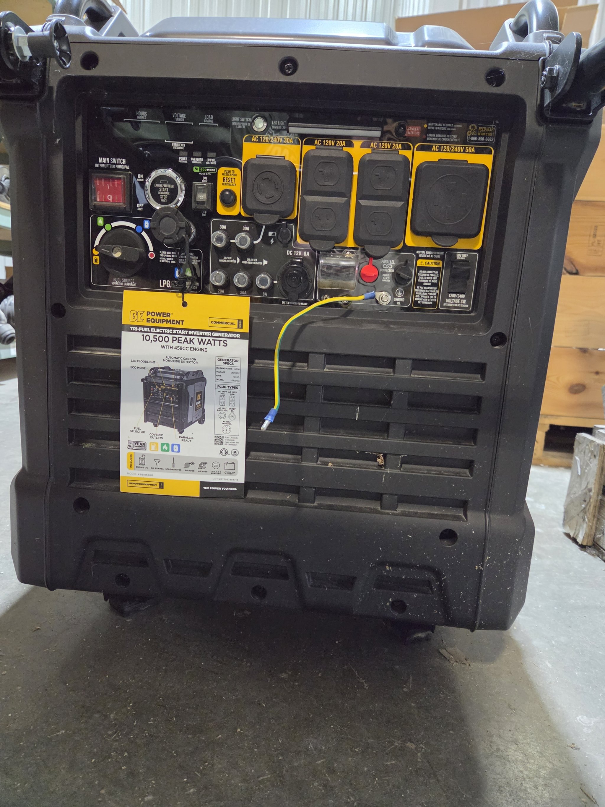 BE Tri Fuel Digital Generator