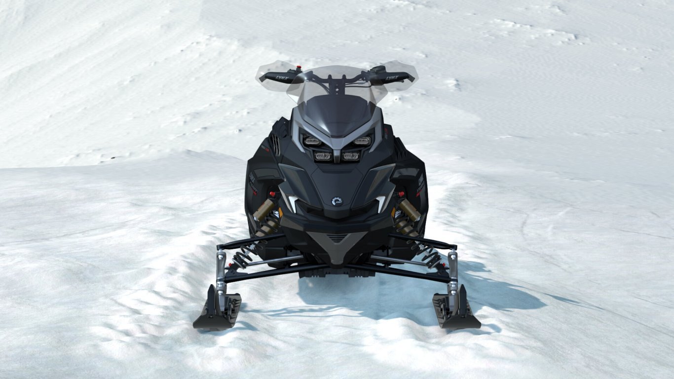 2026 Lynx XTERRAIN RE Rotax® 850 E TEC Turbo R Platinum Silver Satin / Black