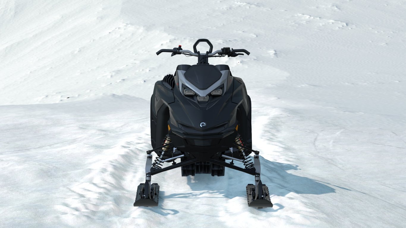 2026 Lynx SHREDDER DS Rotax® 850 E TEC Turbo R Platinum Silver Satin / Black