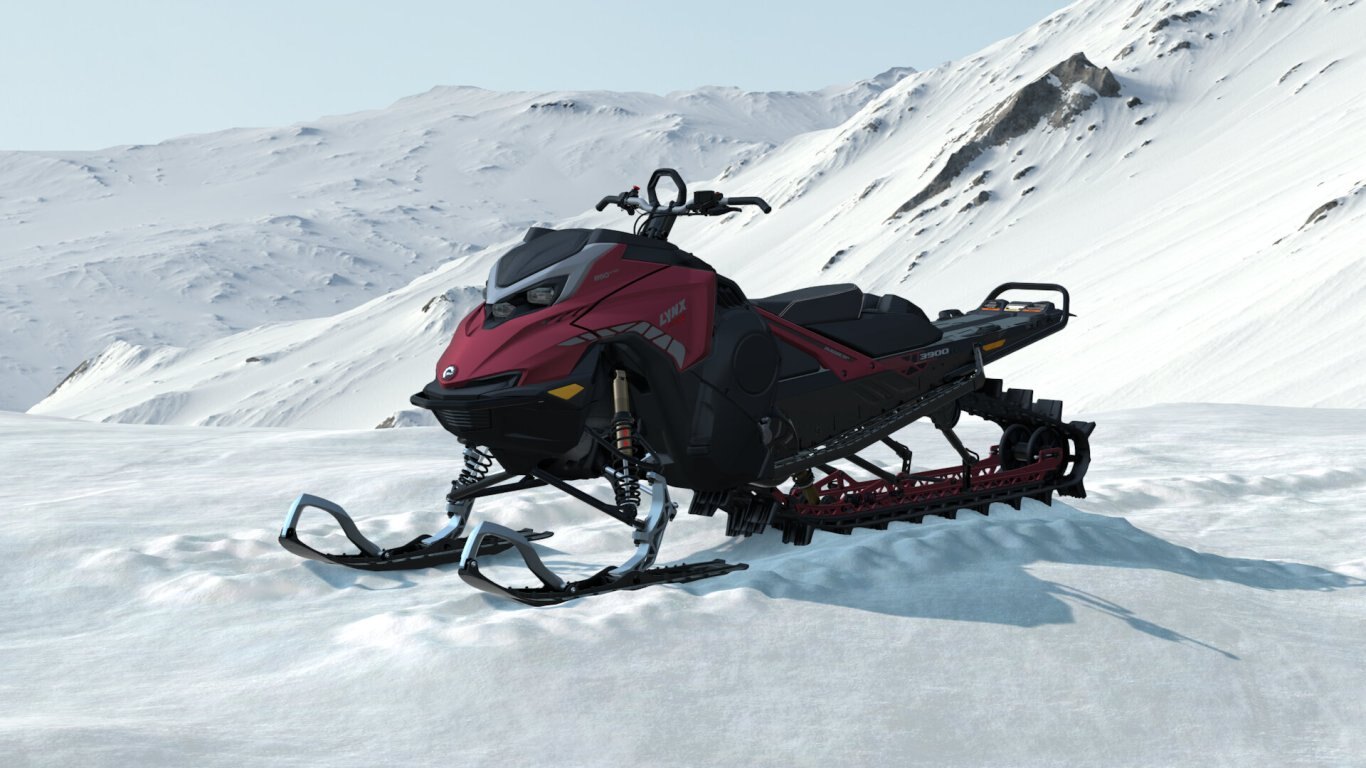 2026 Lynx SHREDDER DS Rotax® 850 E TEC Turbo R Hot Chili Metallic / Black