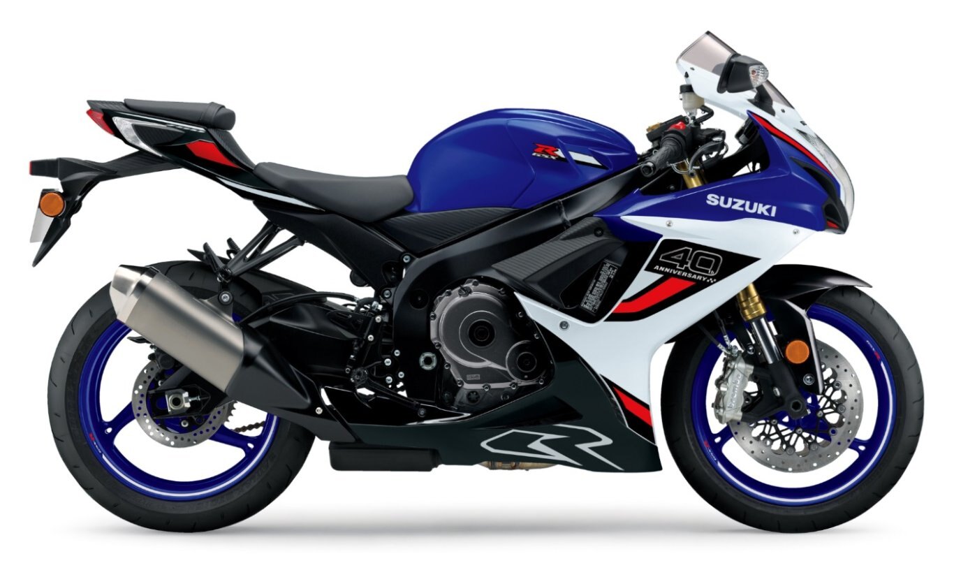 2026 Suzuki GSX R750 Bleu Vigor Perle / Blanc Tech Perle