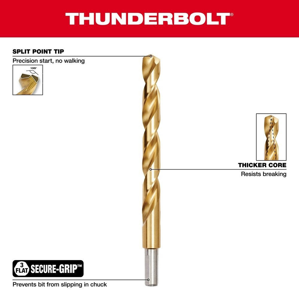 THUNDERBOLT® Titanium Drill Bit Set – 14PC