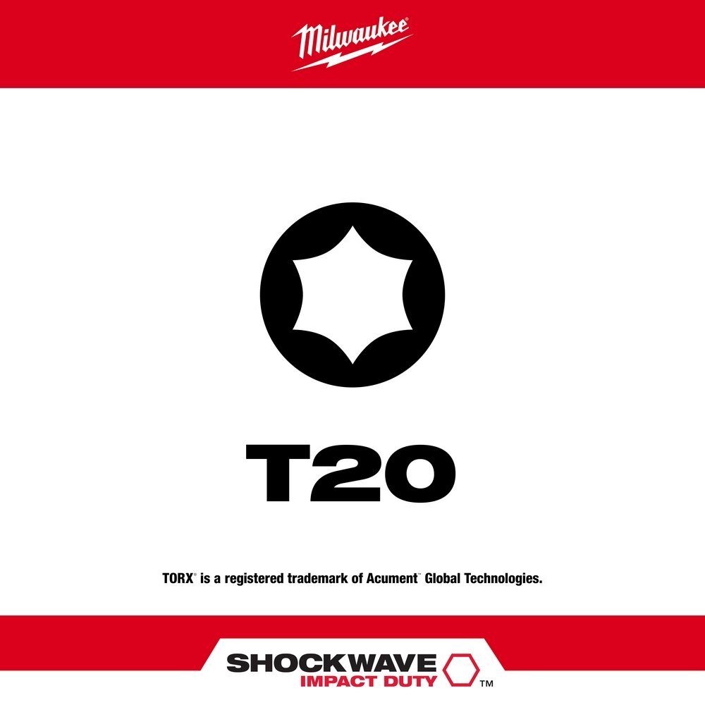 SHOCKWAVE™ 2 in. Impact Torx® T20 Power Bit