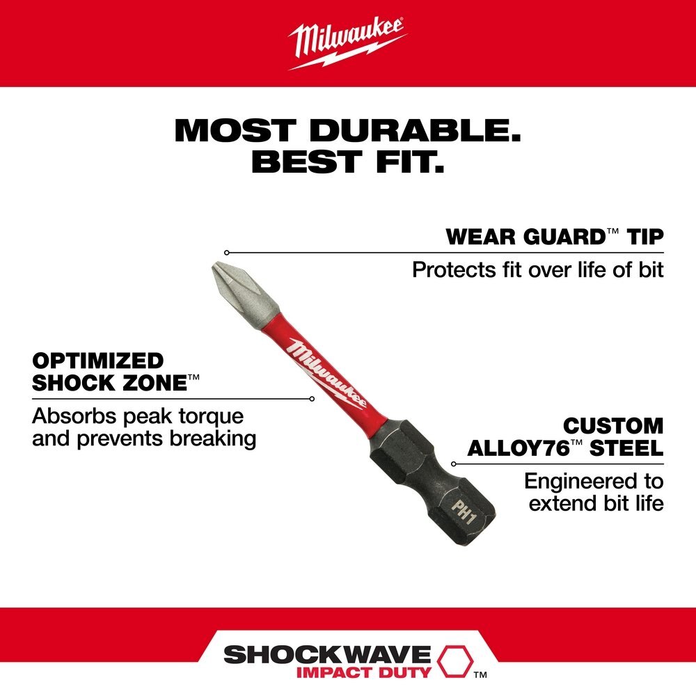 SHOCKWAVE™ 2 in. Impact Torx® T25 Power Bits 5PK