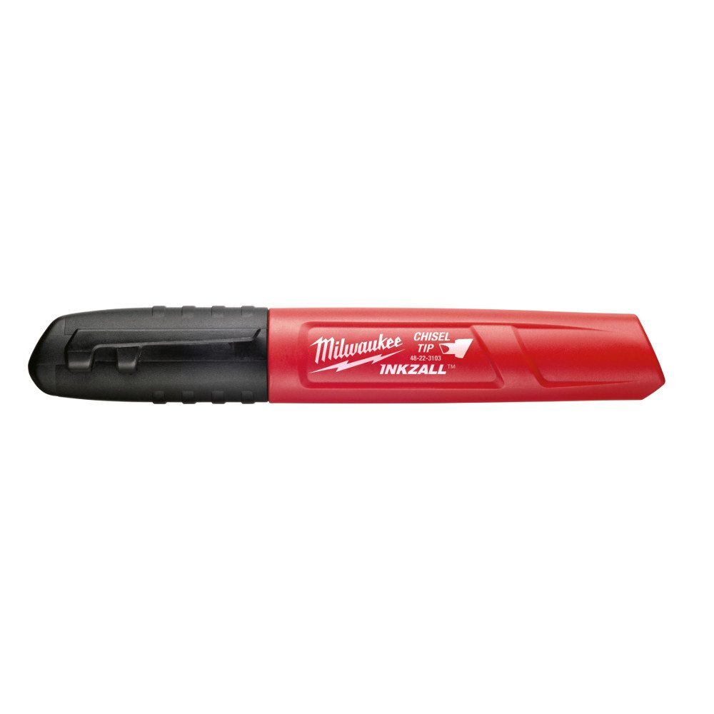 INKZALL™ Medium Chisel Black Marker