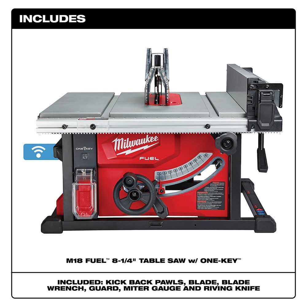 M18 FUEL™ 8 1/4 in. Table Saw with ONE KEY™