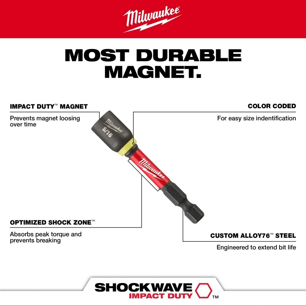 SHOCKWAVE Impact Duty™ 3/8" x 2 9/16" Magnetic Nut Driver