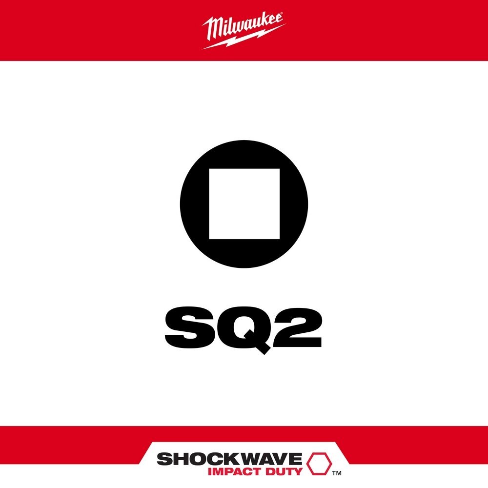 SHOCKWAVE™ Square Recess #2 Insert Bit 10PK