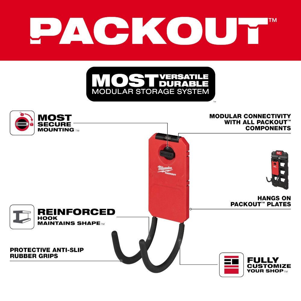 PACKOUT™ 6” Curved Hook