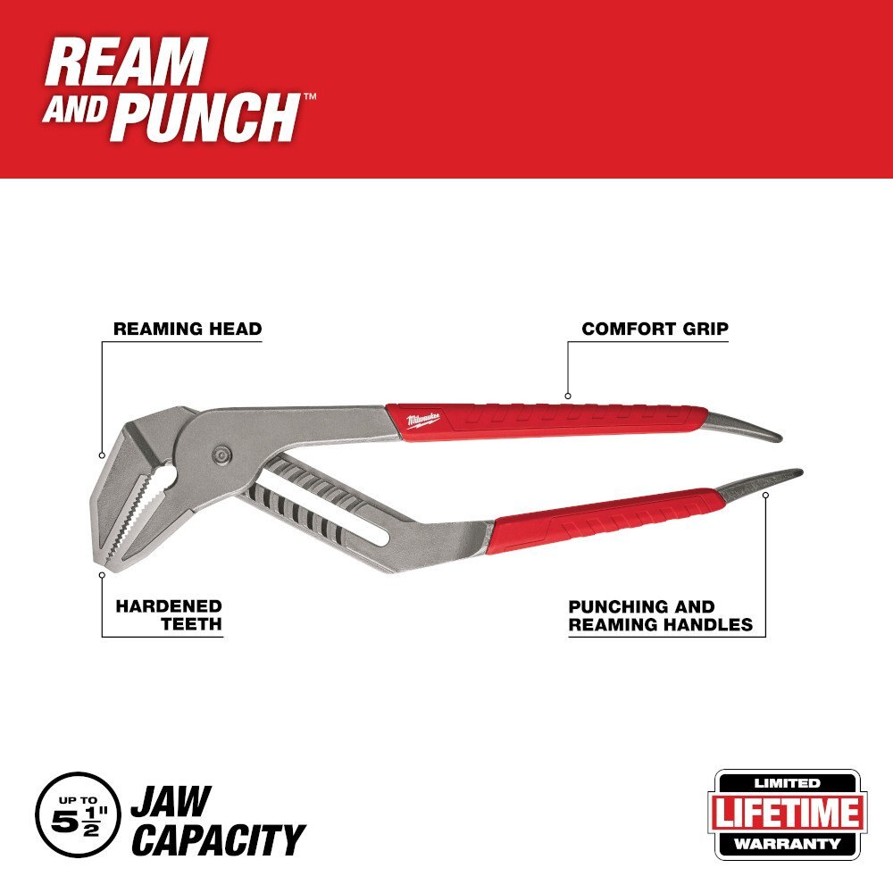 20 in. Straight Jaw Pliers