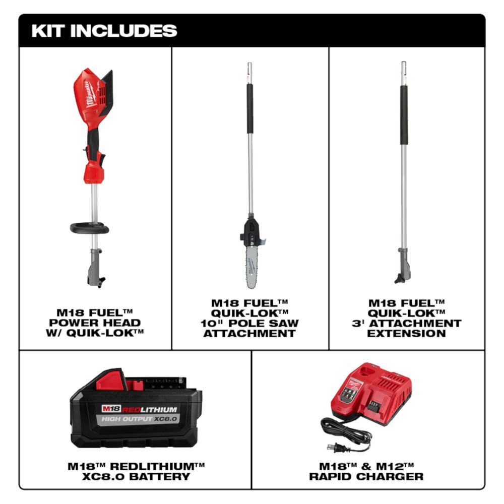 M18 FUEL™ 10 Pole Saw Kit w/ QUIK LOK™