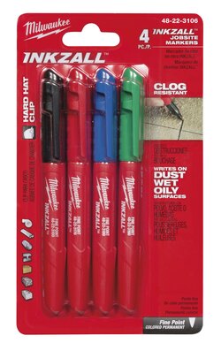 INKZALL™ Fine Point Colored Markers (4 Pack)