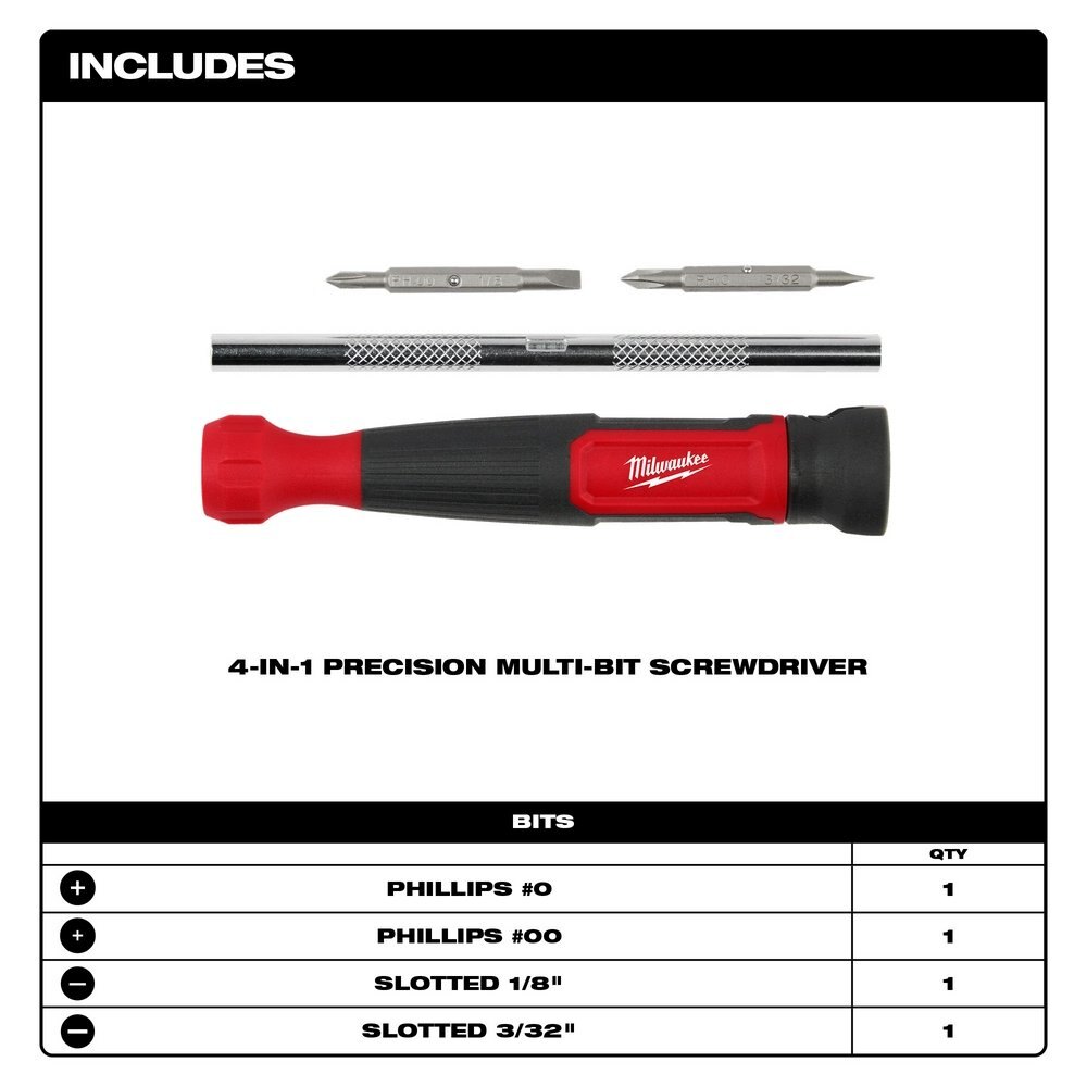 4 in 1 Precision Multi Bit Screwdriver