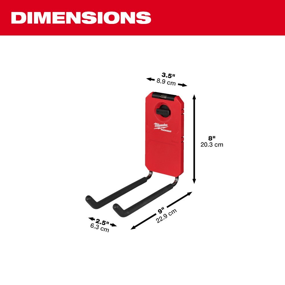 PACKOUT™ 9” Straight Hook