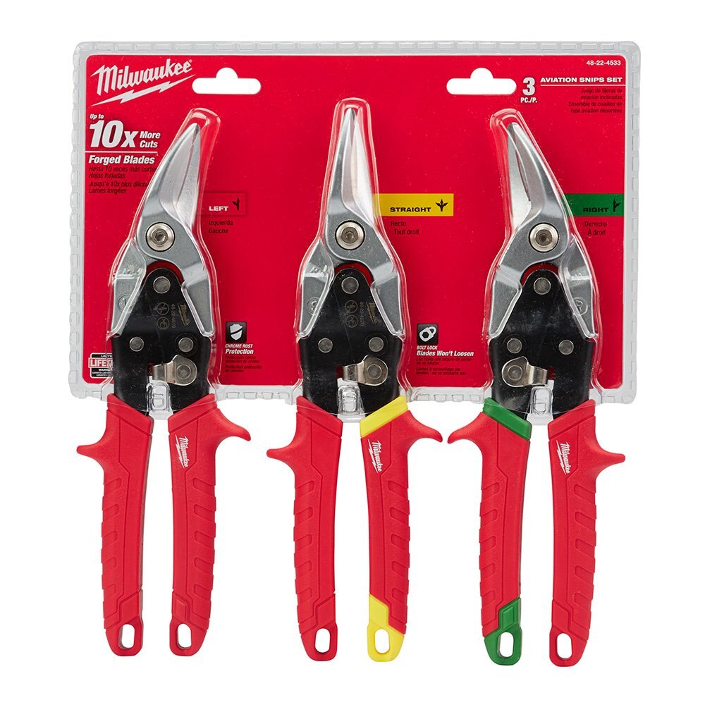 3 Piece Aviation Snip Set