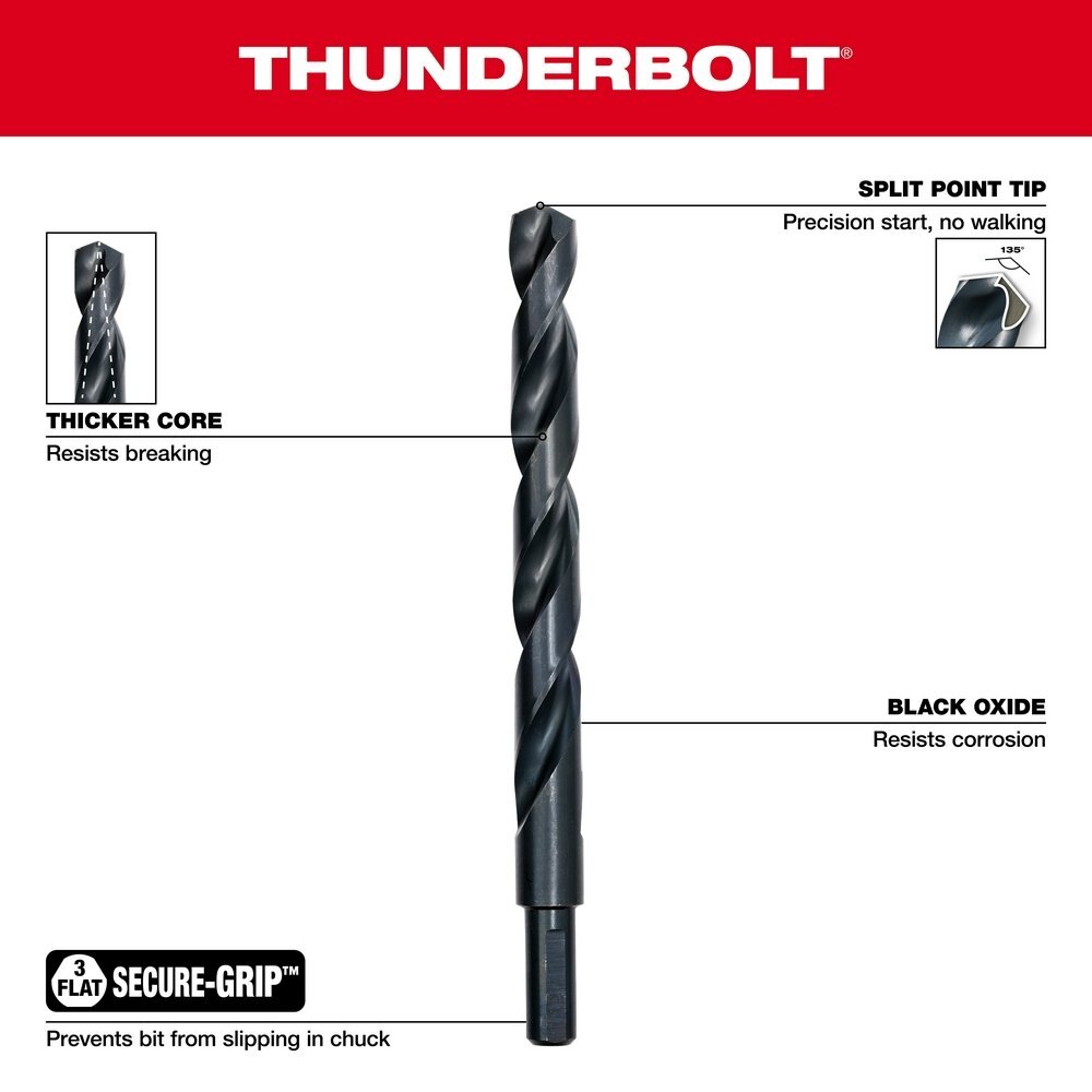 THUNDERBOLT® Black Oxide Drill Bit Set – 21PC