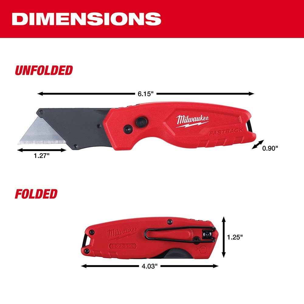 FASTBACK™ Compact Folding Utility Knife