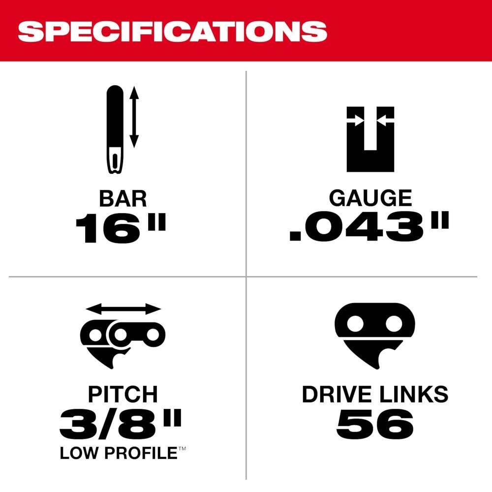 16 Chainsaw Guide Bar