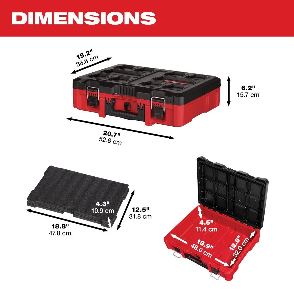 PACKOUT™ Tool Case with Foam Insert