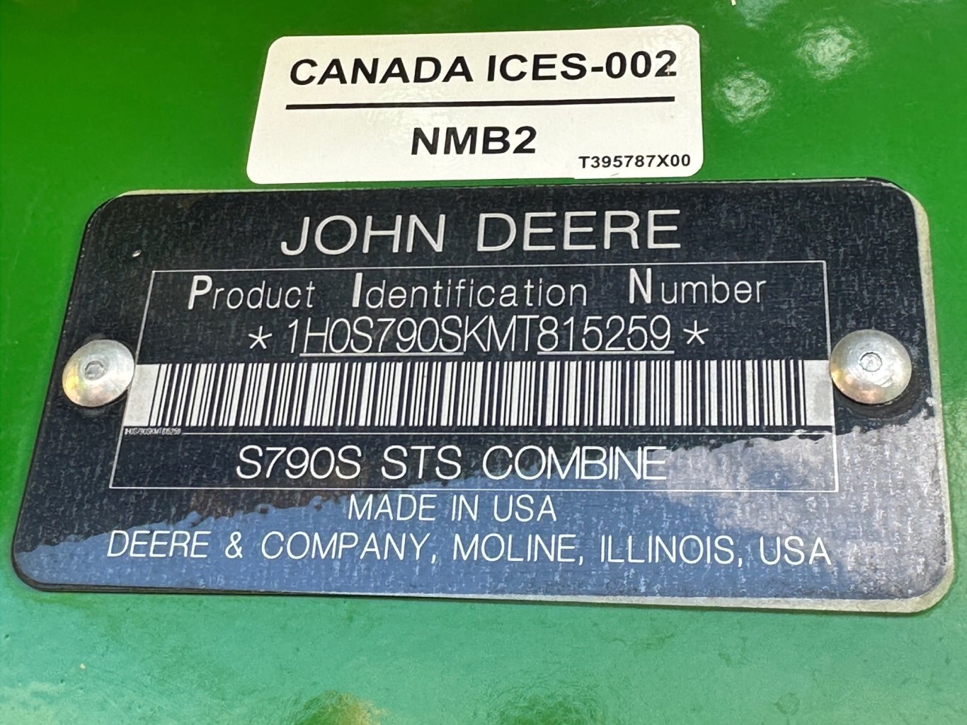 776 Hrs, 2021 John Deere S790