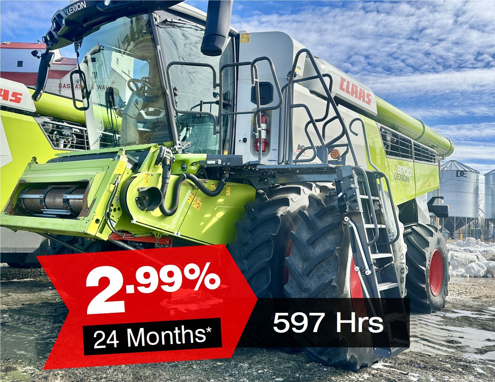 597 Hrs, 2022 CLAAS LEXION 8700 Combine