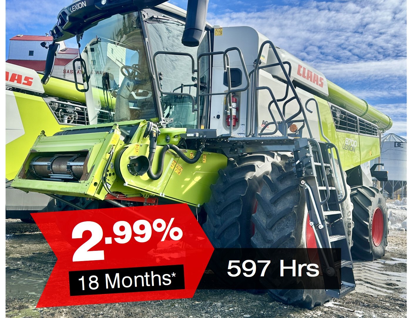 597 Hrs, 2022 CLAAS LEXION 8700 Combine