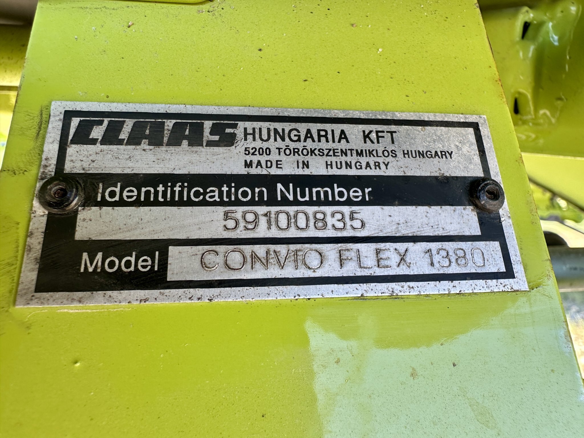 2022 CLAAS CONVIO 1380