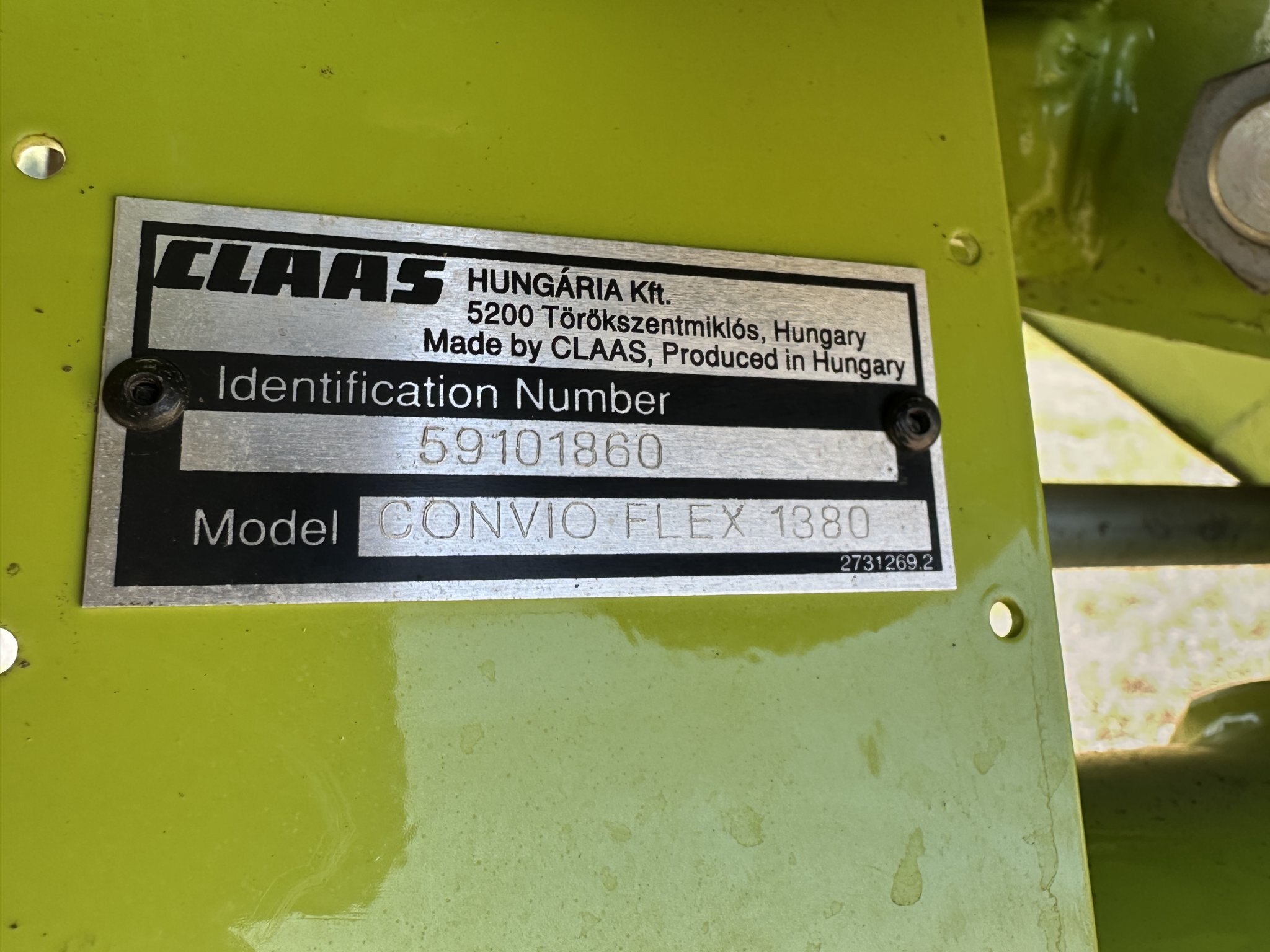 2023 CLAAS CONVIO 1380