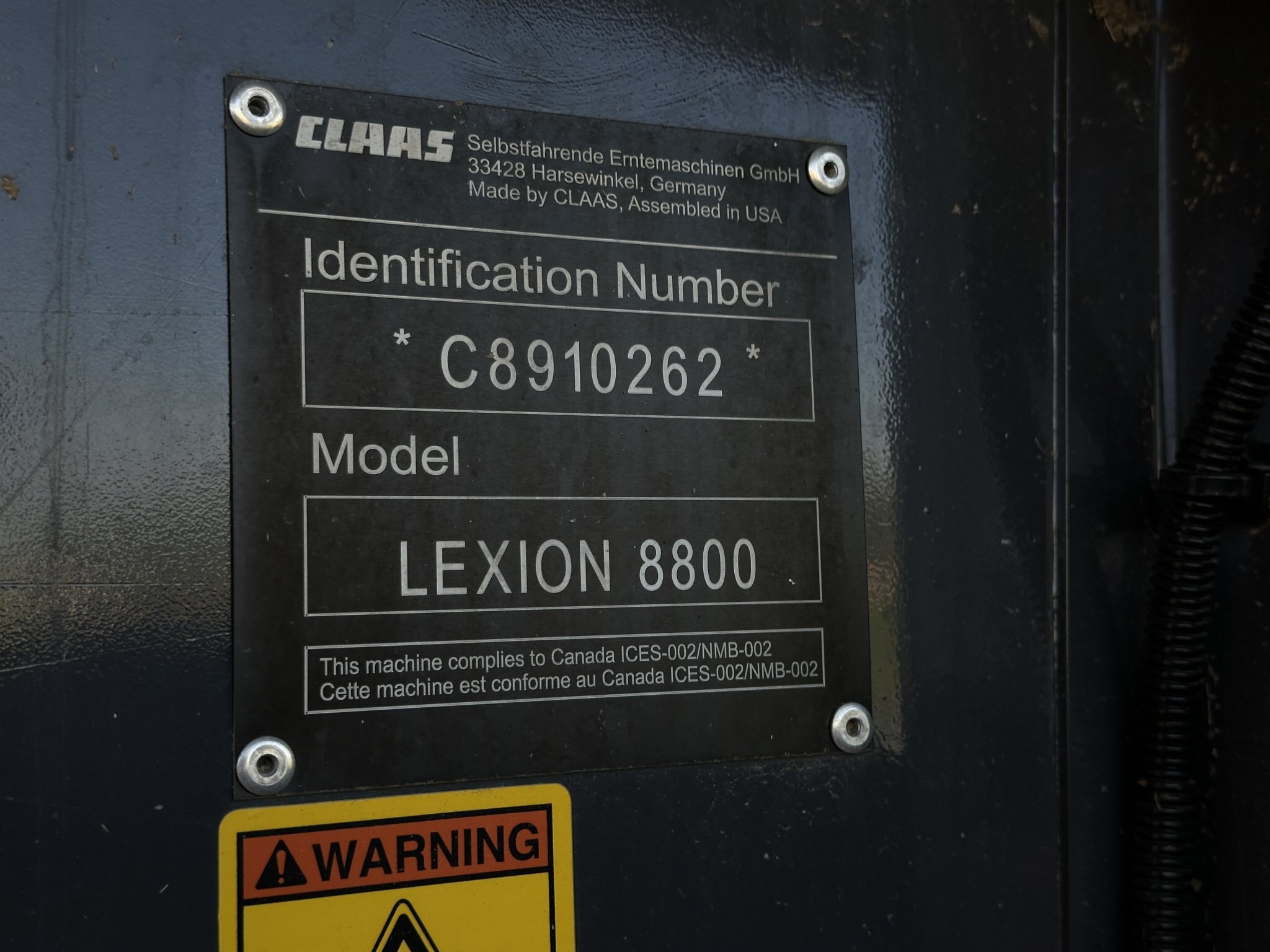2023 CLAAS LEXION 8800TT, 704 Hours
