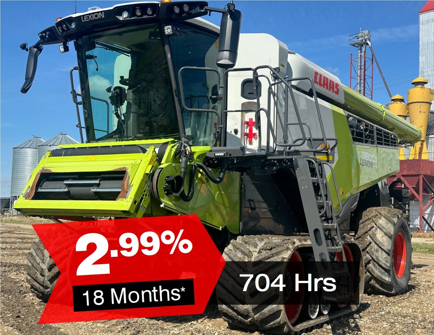 2023 CLAAS LEXION 8800TT, 704 Hours