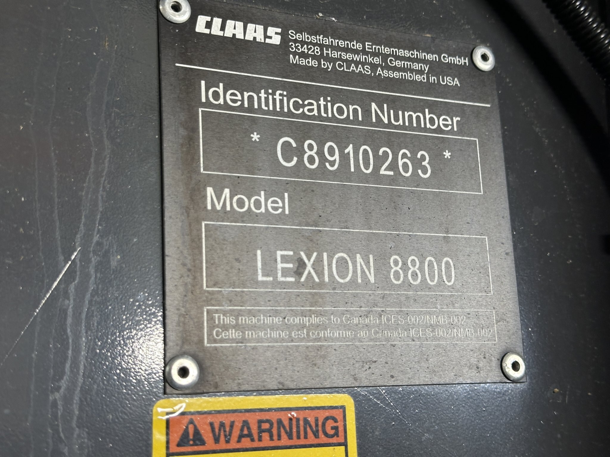 2023 CLAAS LEXION 8800TT, 715 Hours