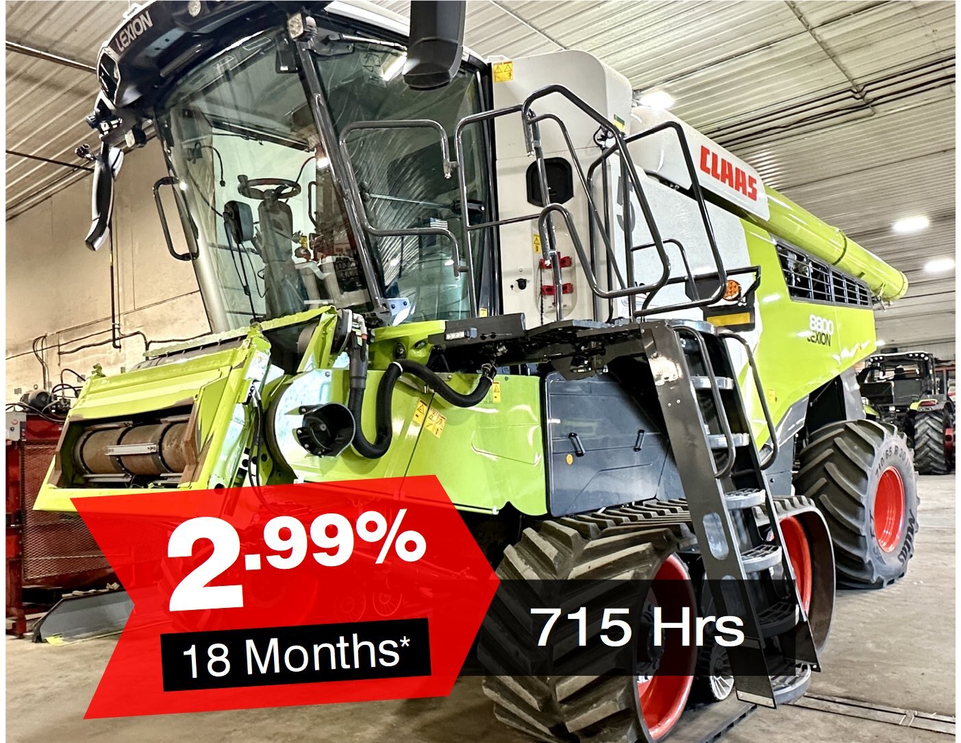 2023 CLAAS LEXION 8800TT, 715 Hours