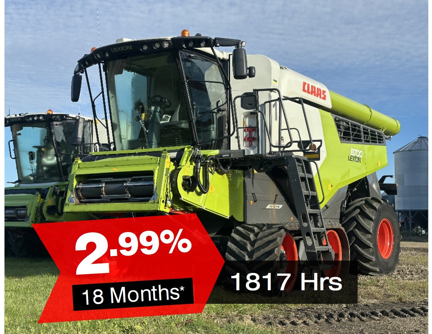2020 CLAAS LEXION 8700TT, 1817 Hrs