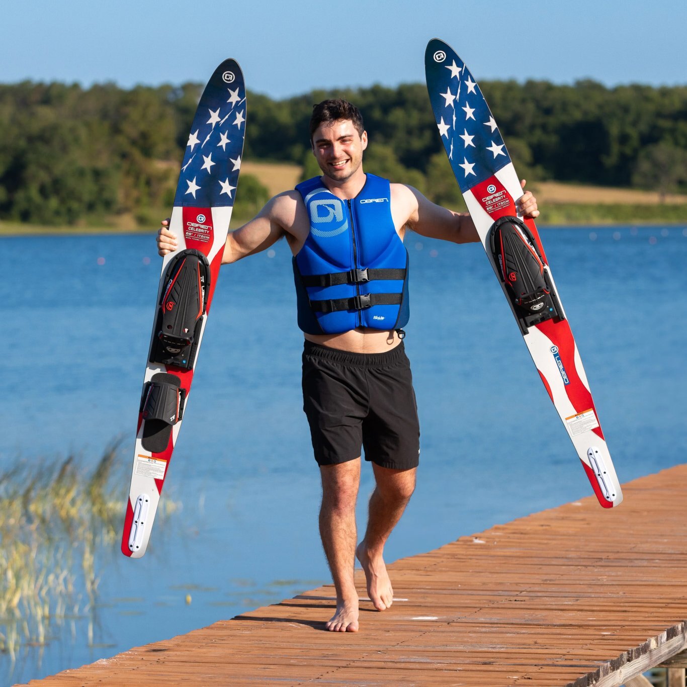 O'Brien Celebrity 68 Combo Waterskis Flag