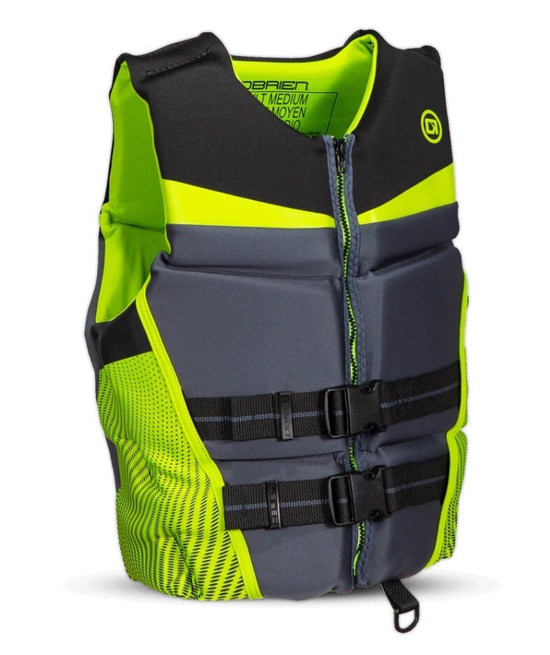 O'Brien Men's V Back Life Jacket S Black / Green