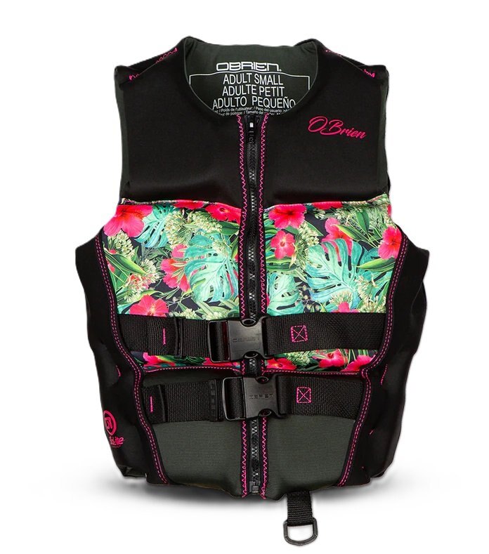 O'Brien Women's V Back Life Jacket XL Pink Floral