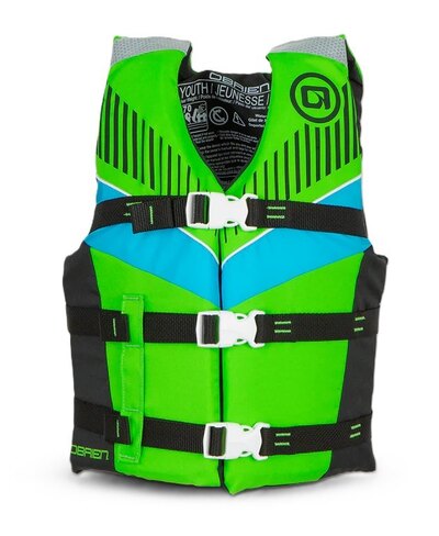 O'Brien Youth Nylon Life Jacket - Green
