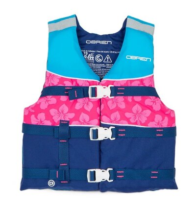 O'Brien Youth Nylon Life Jacket - Pink