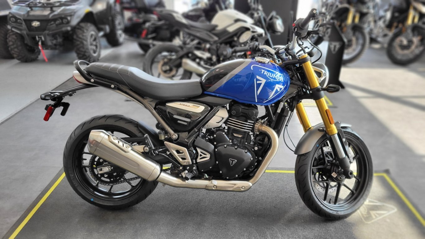 2024 Triumph SPEED 400 CASPIAN BLUE / STORM GREY