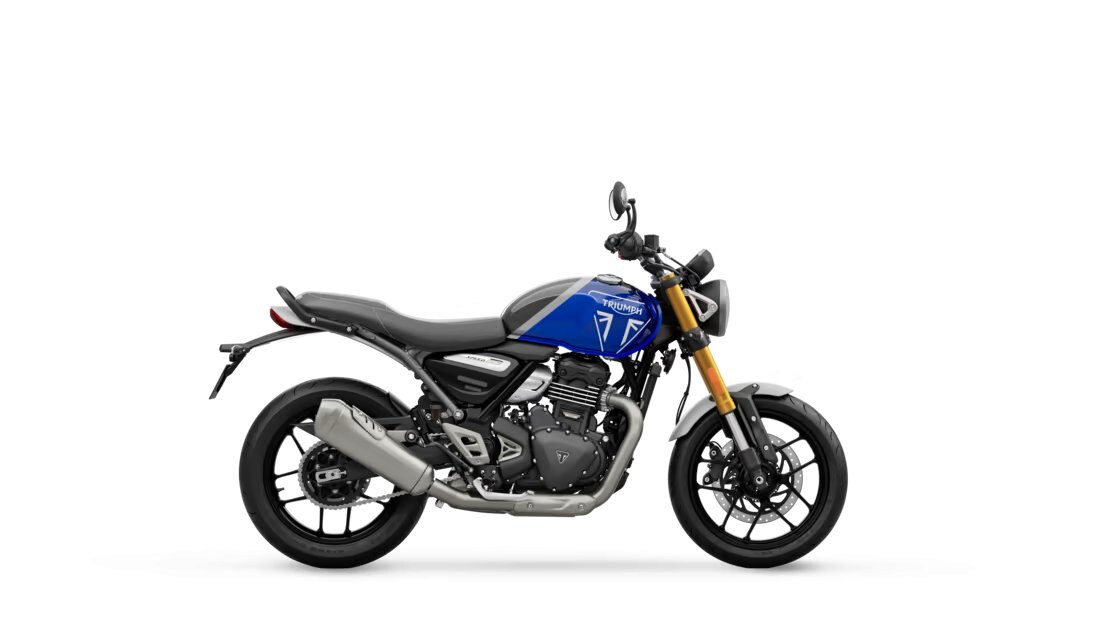 2025 Triumph SPEED 400 Caspian Blue / Storm Grey