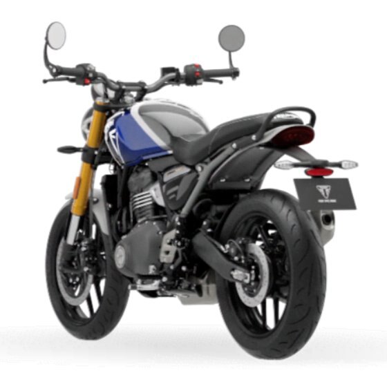 2025 Triumph SPEED 400 Caspian Blue / Storm Grey