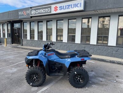 2025 Suzuki KingQuad 750XPZ Armoured Blue Grey, Mag Wheels