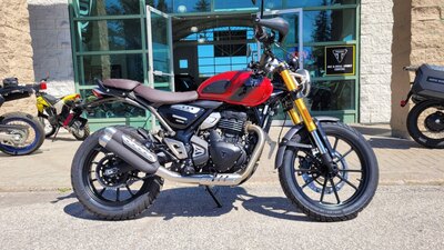 2025 Triumph SCRAMBLER 400 X CARNIVAL RED / PHANTOM BLACK