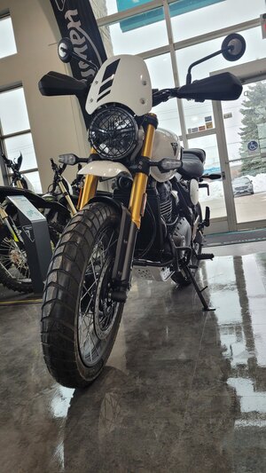 2026 Triumph SCRAMBLER 400 XC Vanilla White