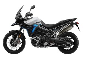 2026 Triumph TIGER 900 Alpine Edition Snowdonia white / Graphic black / Aegean blue