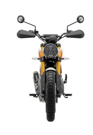 2026 Triumph Scrambler 400 X Aluminum / Baja Orange