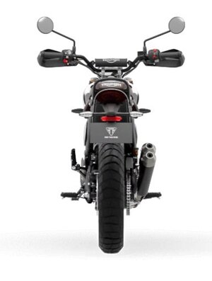 2026 Triumph Scrambler 400 X Phantom Black / Silver Ice
