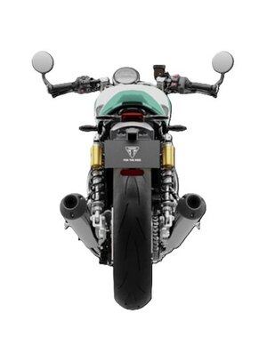 2026 Triumph Speed Twin 1200 Cafe Racer Edition Aluminium silver / Competition green